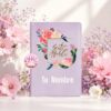 Biblia  Letra Gigante Lila Floral