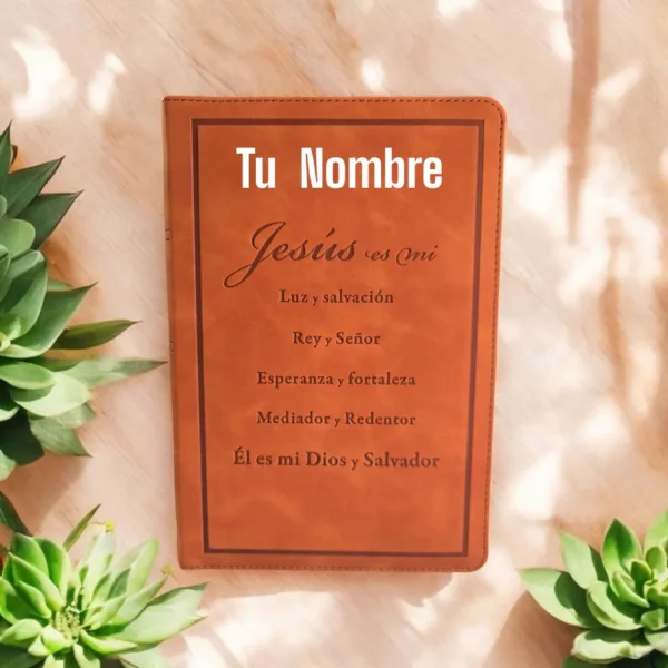 Biblia Color Caramelo con Versículo
