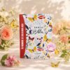 Biblia Naranja con Mariposas