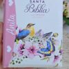 Biblia de Pajarito Rosa Floral