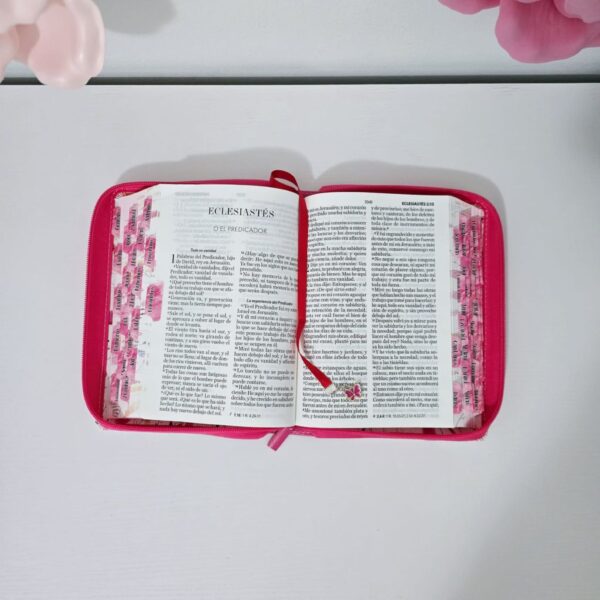 Biblia Fuscia Floral