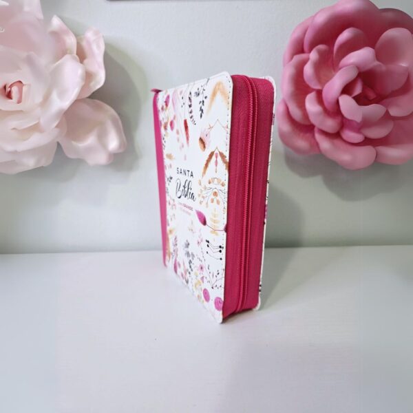 Biblia Fuscia Floral