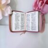 Biblia Para Niña Rosa cafe con flores