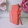 Biblia Chequera Coral y Beige