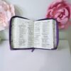 Biblia Morada Lila Floral