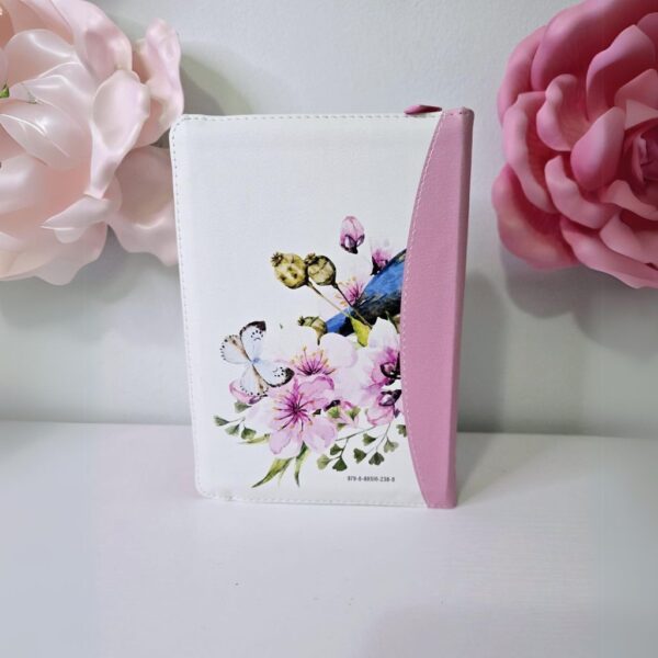 Biblia de Pajarito Rosa Floral