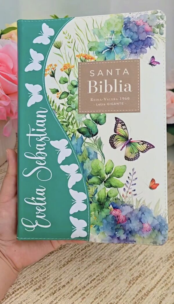 Biblia Verde Floral