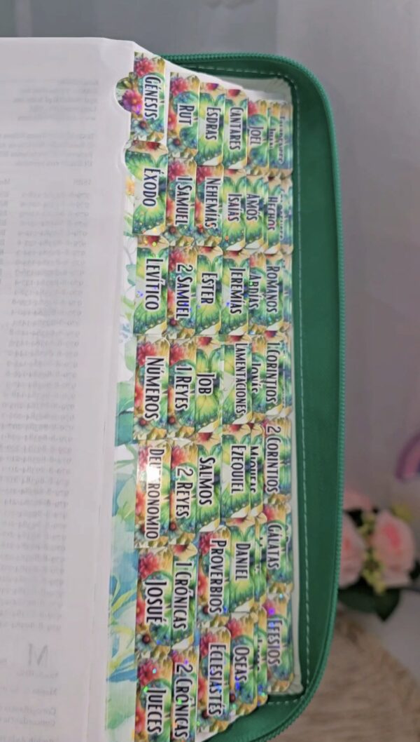 Biblia Verde Floral