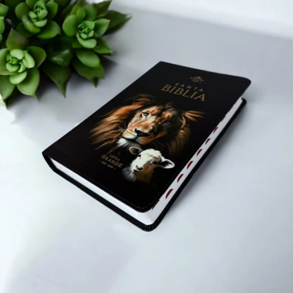 Biblia Letra Grande RV 1960 Negro León