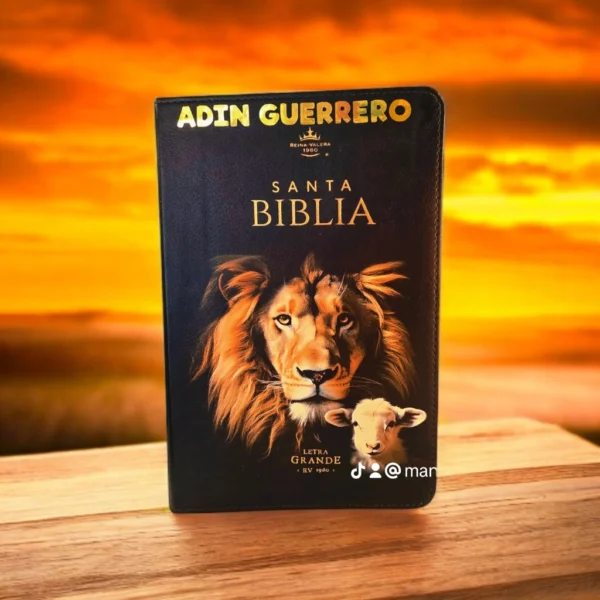 Biblia Letra Grande RV 1960 Negro León