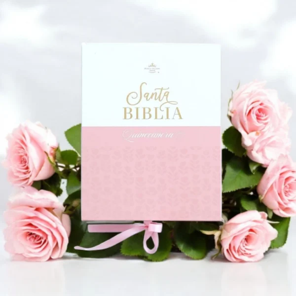 BIBLIA QUINCEAÑERA ROSA