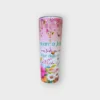 Vaso Personalizable Floral Rosa con Versículo Bíblico