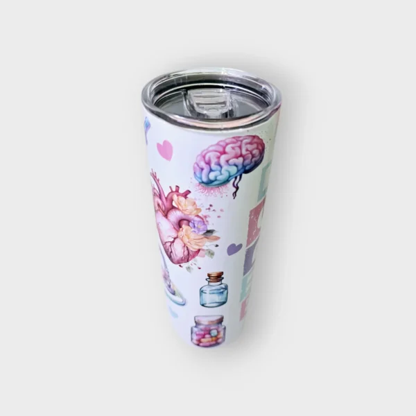 Vaso-nurse (1) Vaso Personalizable para Enfermeras con Versículo Bíblico