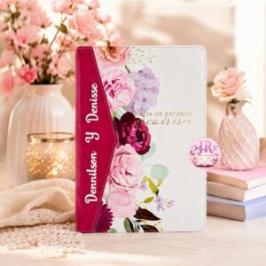 Biblia de Estudio Arcoiris Mujer Vino Floral