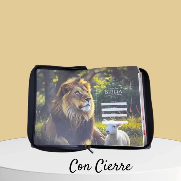 Biblia letra Gigante 19 Puntos leon Y Cordero