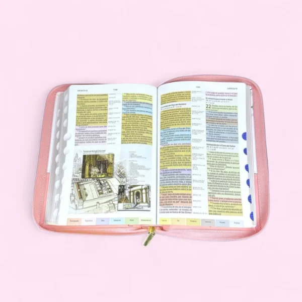 Biblia de Estudio Arcoiris Con Cierre