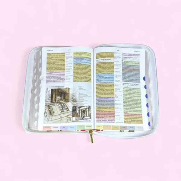 Biblia de Estudio Arcoiris Mujer Vino Floral