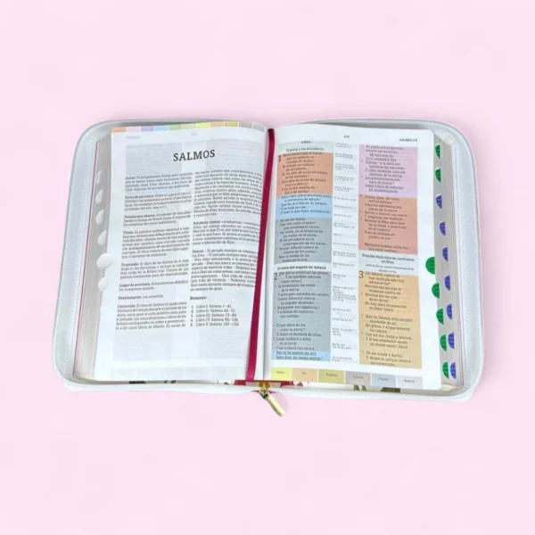 Biblia de Estudio Arcoiris Mujer Vino Floral