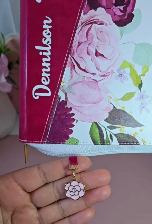 Biblia de Estudio Arcoiris Mujer Vino Floral