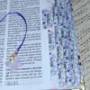 Biblia Compacta 11 puntos RV1960 imit piel con canto pintado primaveral lila oscuro
