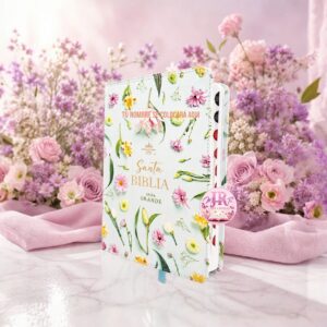 BIBLIA FLORAL RV1960 LETRA GRANDE 12 PUNTOS