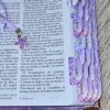 Biblia Letra Grande 12 puntos para Mujer RV1960 imit piel primavera floral lila con índice