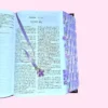 Biblia Letra Grande 12 puntos para Mujer RV1960 imit piel primavera floral lila con índice
