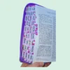 Biblia Floral Morada con cierre letra Gigante 14 Puntos