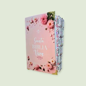 Biblia Floral Rosa RV1960 Letra Grande 12 Puntos