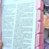 Biblia Blanco y Rosa Letra Grande 12 puntos RV1960