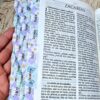 Biblia RVR 1960 Letra Grande Tamaño Manual Símil Piel Azul Claro