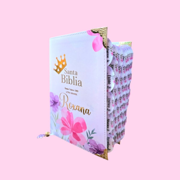 Biblia RVR 1960 Compacta Letra Grande 11 puntos Símil Piel Violeta Claro