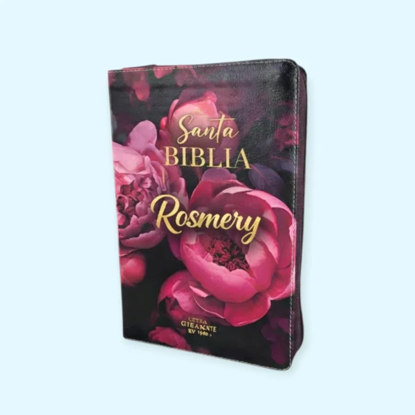 20260130_101618 (2) Biblia con Cierre Letra Gigante Manual 14 puntos RV1960, imit piel duotono rosa fucsia con índice y canto floral