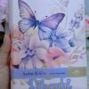 Biblia con Cierre Portátil Letra Grande 12 puntos RV1960, imit piel flores rosa con índice y canto floral