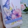 Biblia con Cierre Portátil Letra Grande 12 puntos RV1960, imit piel flores rosa con índice y canto floral