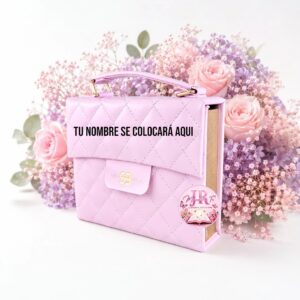 Biblia Cartera – Lila | Exclusiva con Asa de Mano | Edición Rosa De Sarón ✨ Reina- Valera 1960