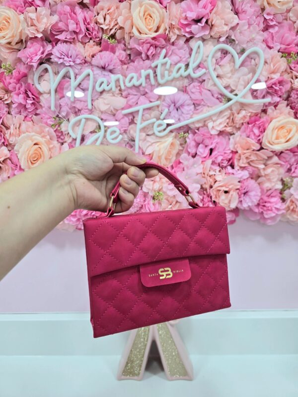 Biblia Cartera - Fuscia | Exclusiva con Asa de Mano | Edición Rosa De Sarón ✨ Reina- Valera 1960