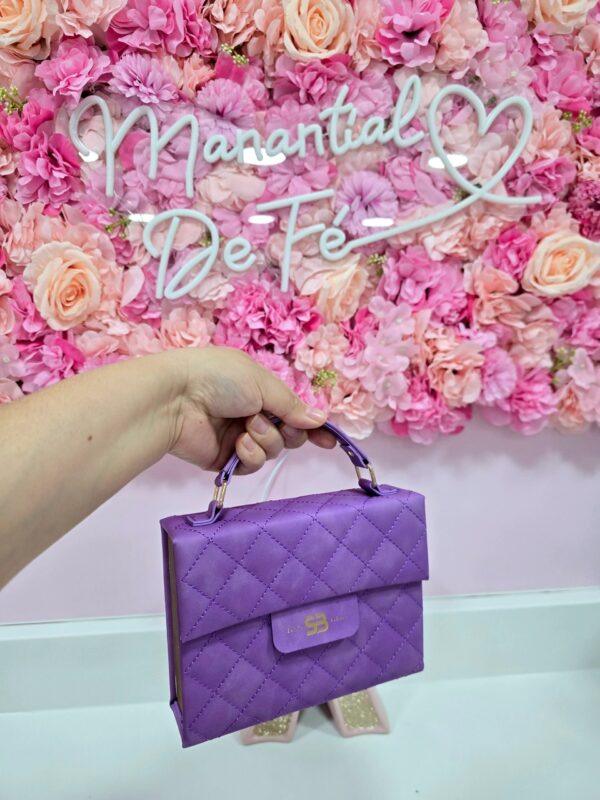 Biblia Cartera - Morada | Exclusiva con Asa de Mano | Edición Rosa De Sarón ✨ Reina- Valera 1960