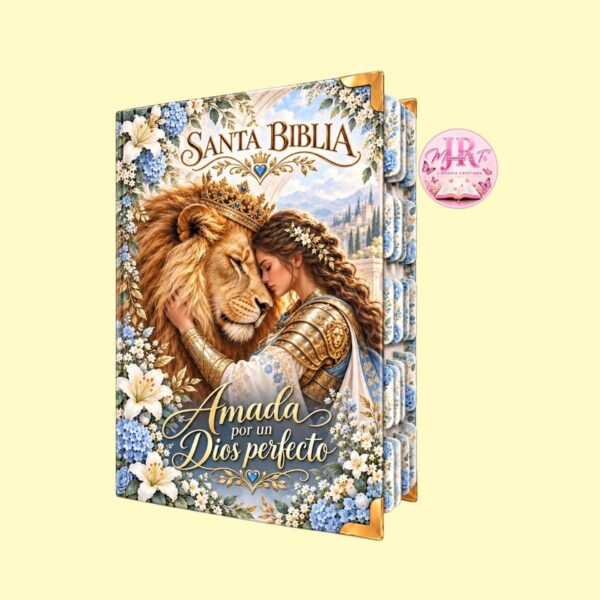 Biblia Pasta Dura Guerrera Y León – Celeste
