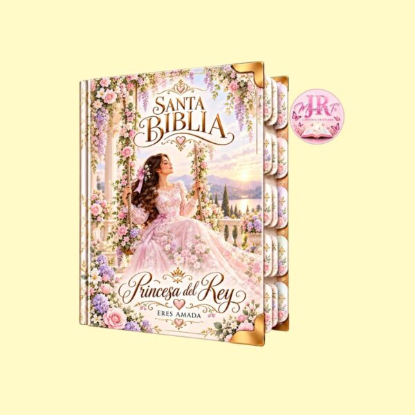 Biblia de Pasta Dura Princesa- Del Rey Floral