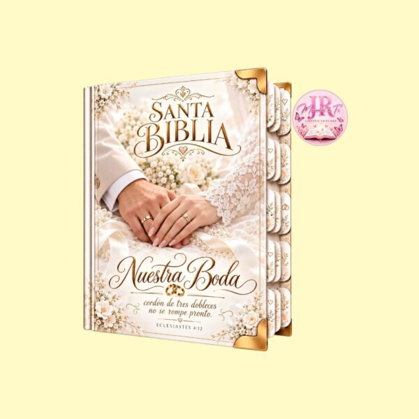 Biblia de Pasta Dura Boda-Tomados de La Mano