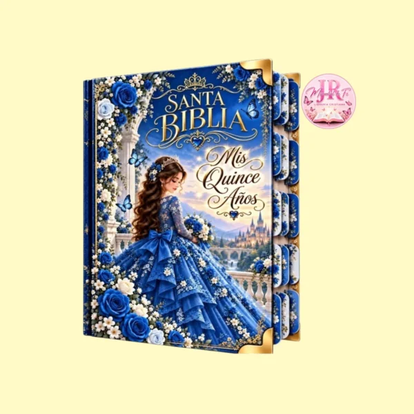 Biblia de Pasta Dura para Quinceañera – Azul
