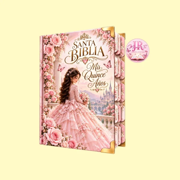 Biblia de Pasta Dura para Quinceañera – Rosa