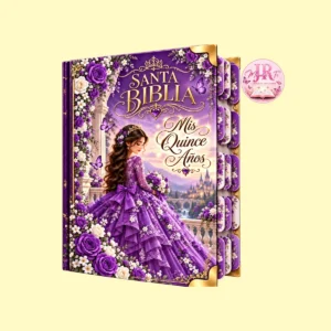 Biblia de Pasta Dura para Quinceañera – Morada