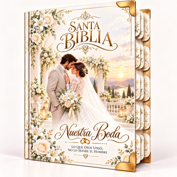 BBiblia de Pasta Dura para Quinceañera – Verde Floral