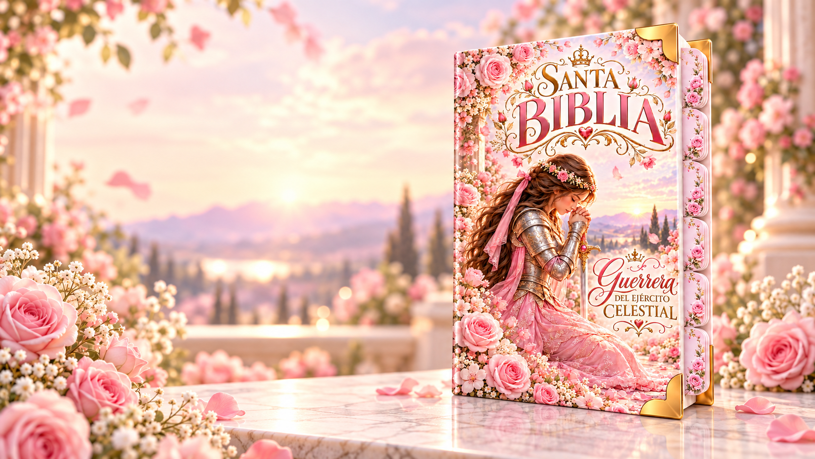 BBiblia de Pasta Dura para Quinceañera – Verde Floral